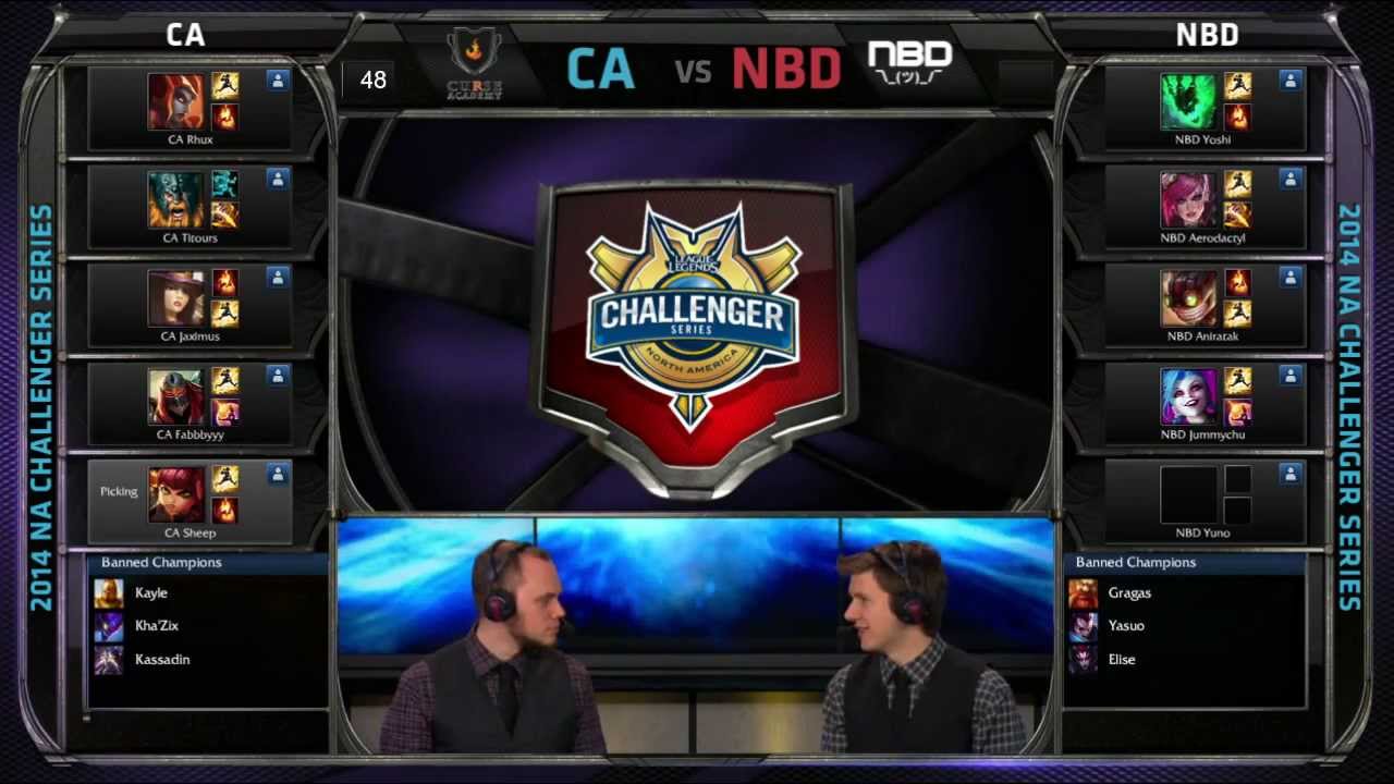 Curse Academy vs No Big Deal | 2014 NA Challenger Series Play In #1 | CA vs NBD