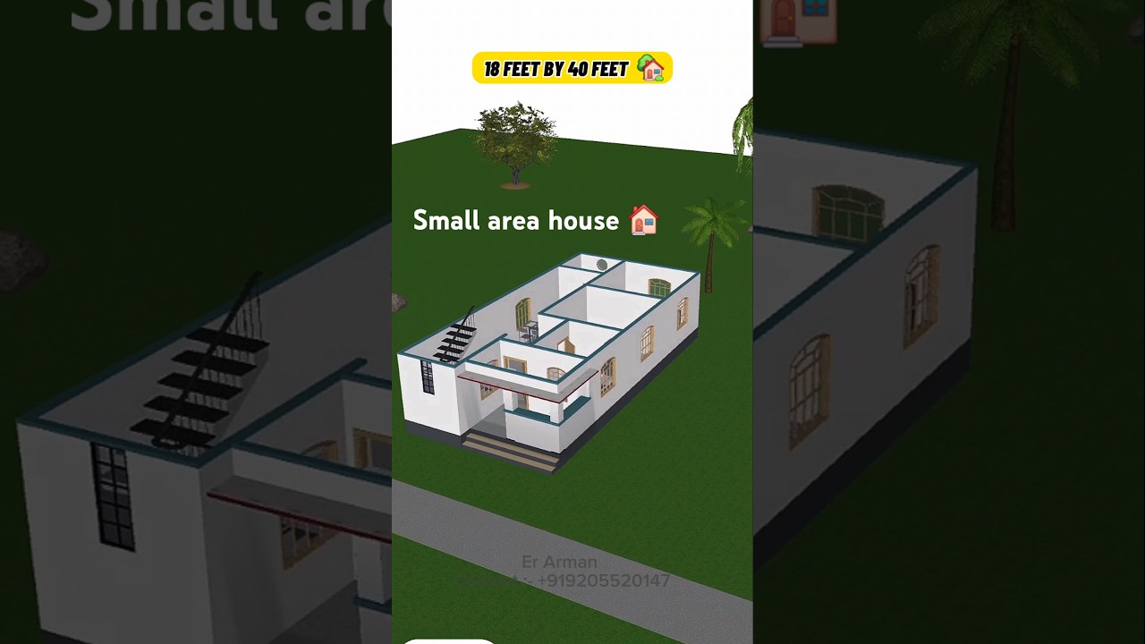 18 by 40 small house plans  🏠 ❤️ #home #house #construction #erarman
