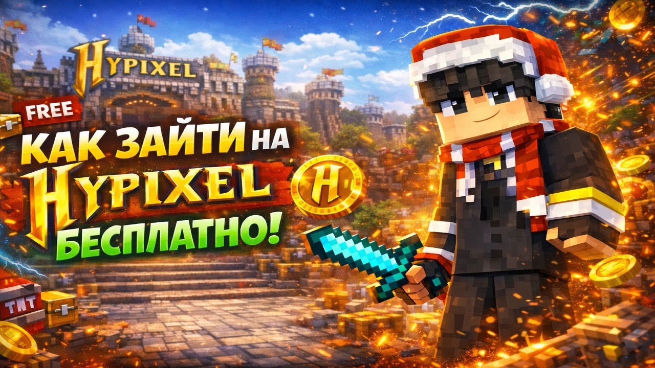КАК ЗАЙТИ НА СЕРВЕР HYPIXEL БЕЗ ЛИЦЕНЗИИ??, 100% РАБОЧИЙ СПОСОБ, 100% ТРОЛЛИНГ ЛОВУШКА МАЙНКРАФТ !!!