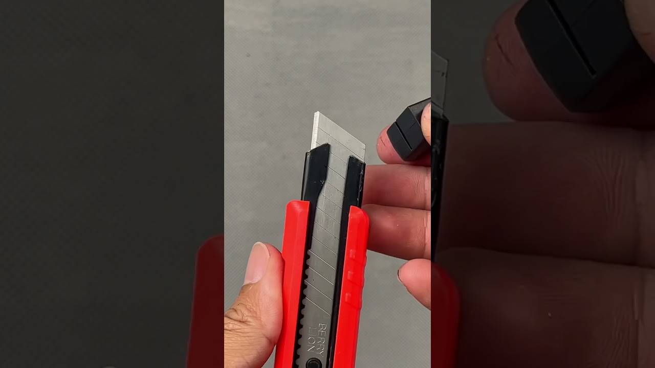 The secret that few people know about with a utility knife. #diytips #tipsandtools