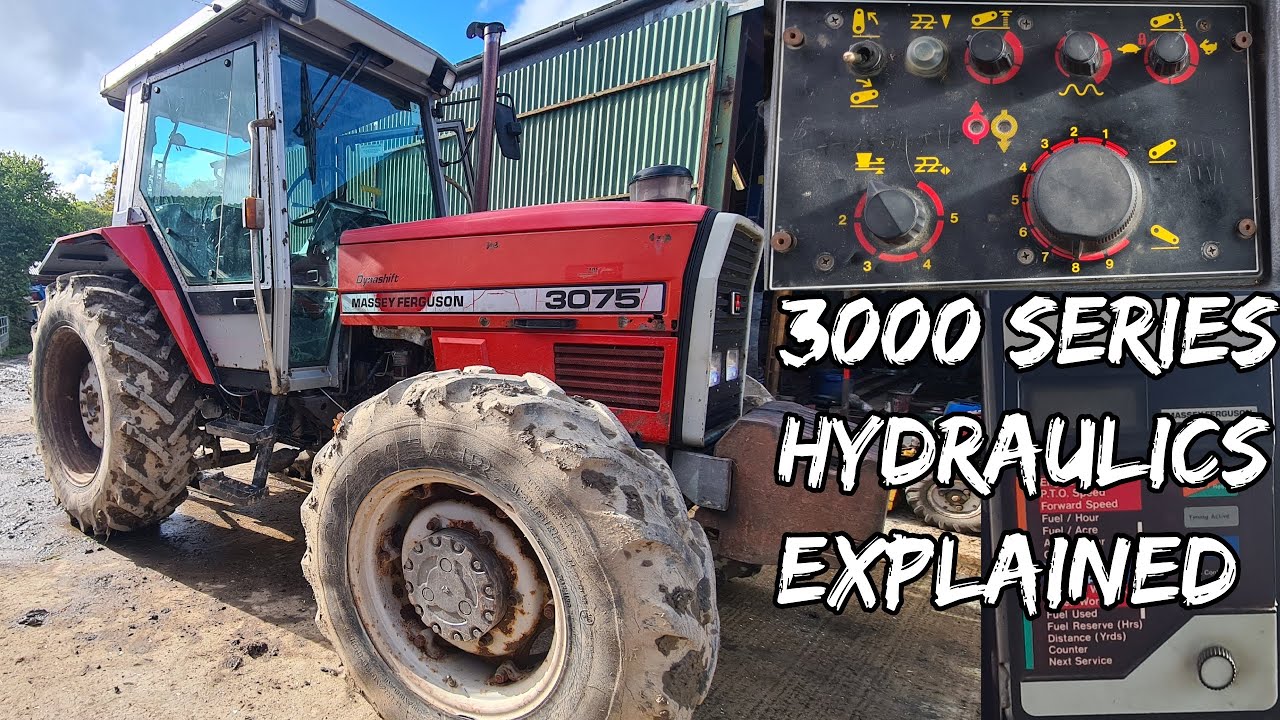 MASSEY FERGUSON 3000 SERIES HYDRAULIC COTROLS EXPLAINED MF3075 DRAFT AND POSITION CONTROL HYDRAULICS