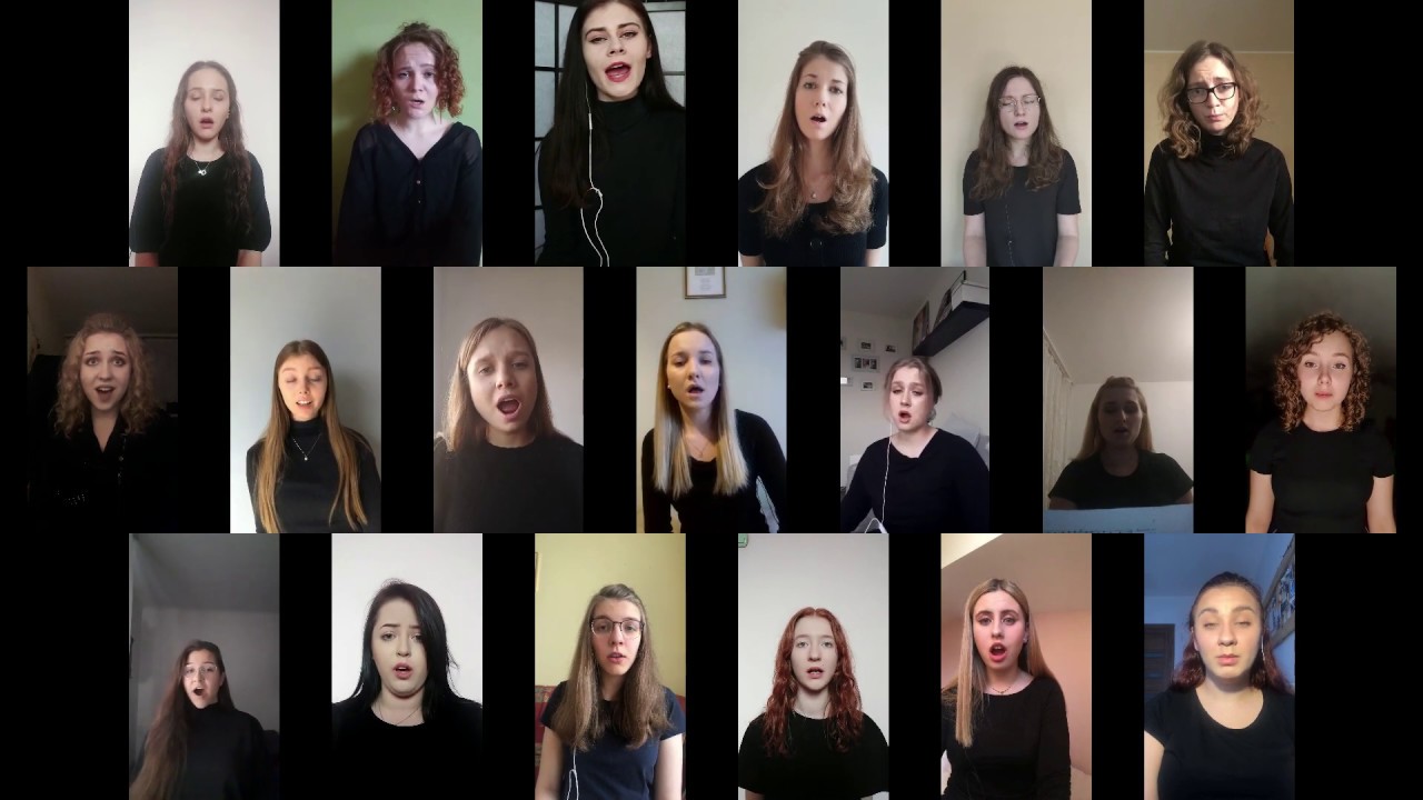 Ave Maria - Franz Biebl, Ch&oacute;r Szczygiełki z Poniatowej ( #virtualchoir, #zostanwdomu)