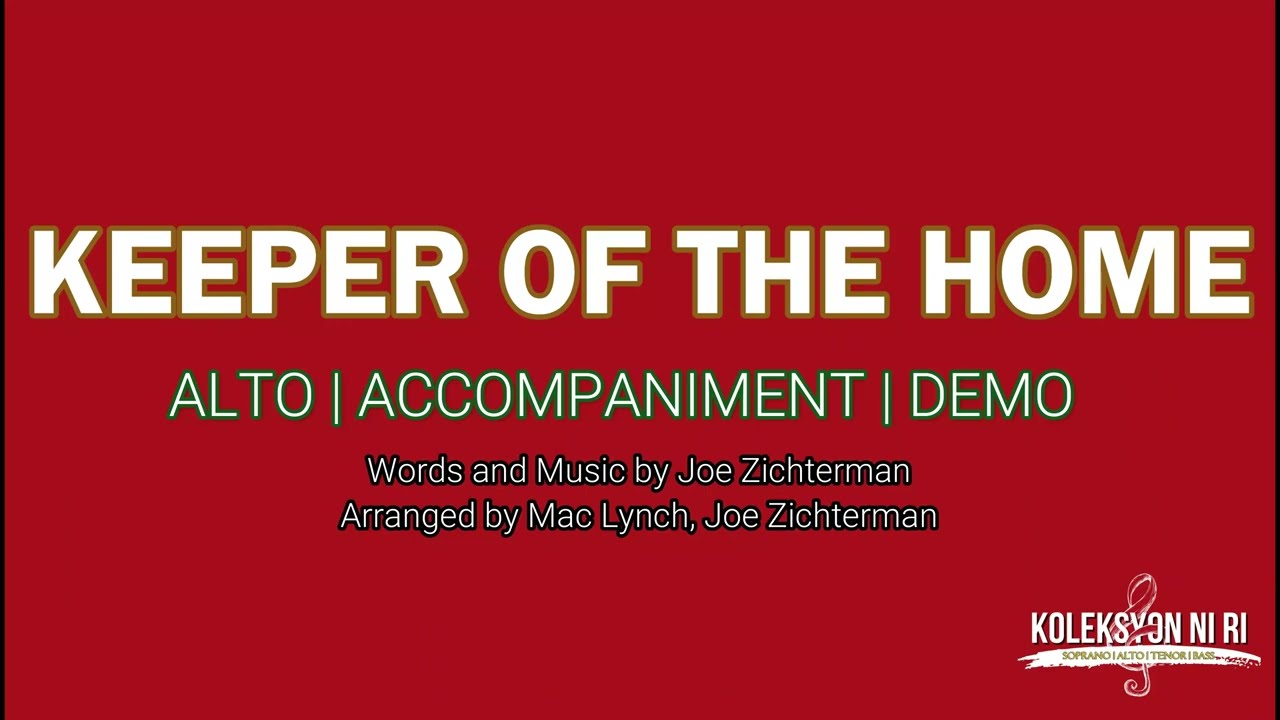Keeper of the Home | Alto | Vocal Guide by Sis. Janine Francia
