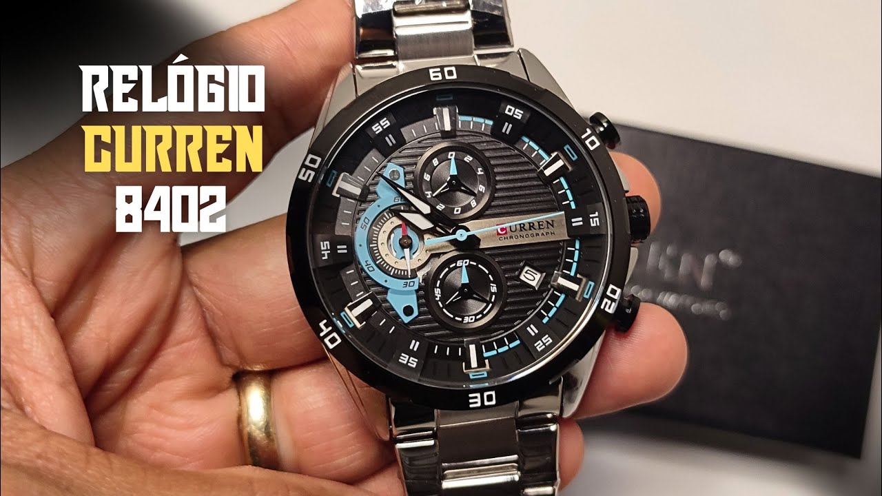 RELÓGIO CURREN 8402 TODO FUNCIONAL | RELÓGIO CURREN É BOM? VALE A PENA?
