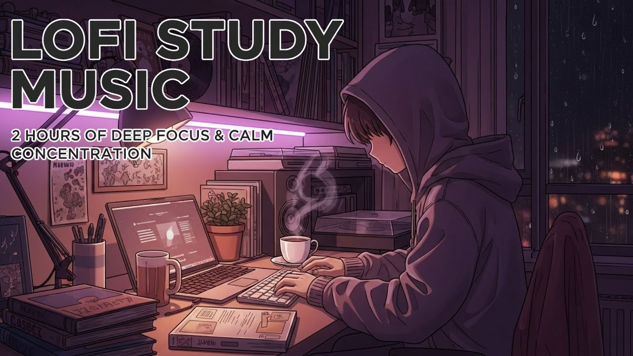 Lofi Study Music – 2 Hours of Deep Focus & Calm Concentration
