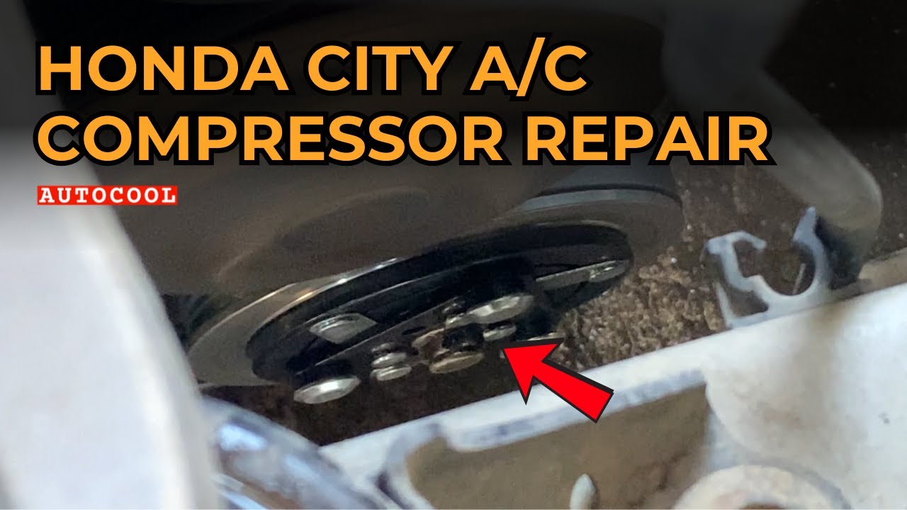 Honda City A/C Compressor Repair - Replacing the Compressor Clutch