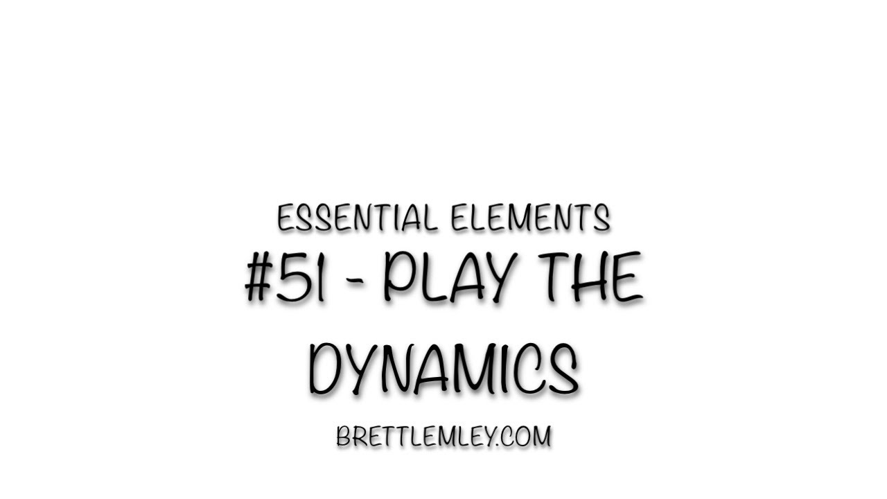 EE #51   Play the Dynamics