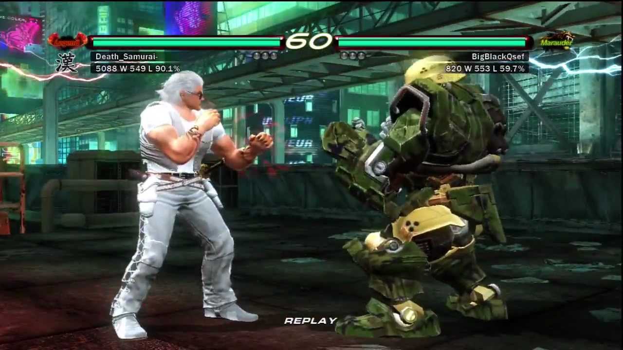 Tekken 6 fight: (Paul) Death Samurai VS (Jack-6) BigBlackQset