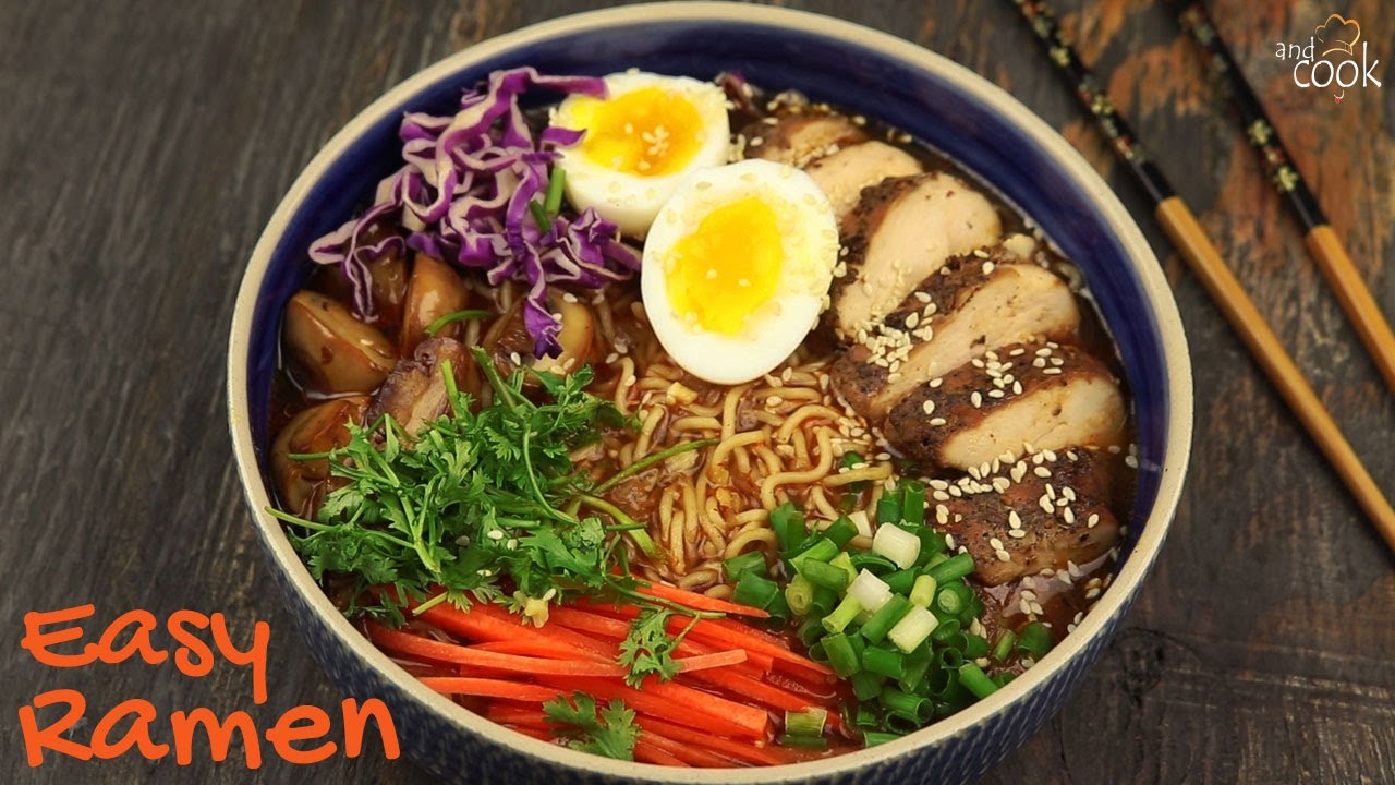 ইনস্ট্যান্ট নুডলস দিয়ে সহজেই রামেন । Easy Ramen with Instant Maggi Noodles ।  Ramen Recipe Bangla