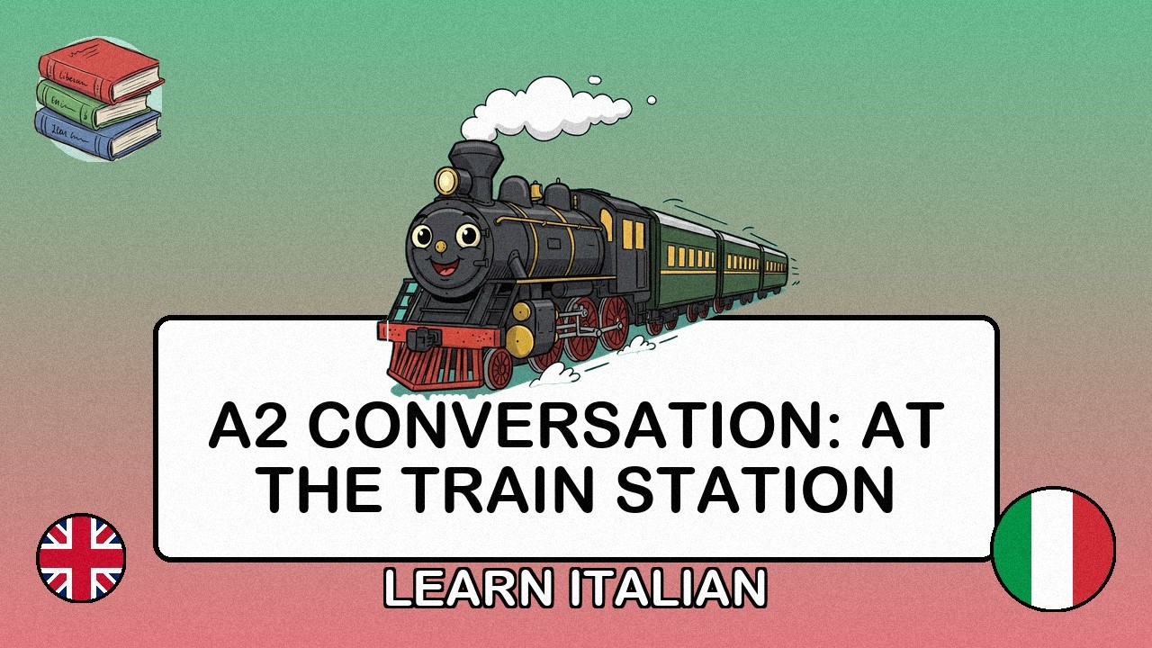 🇬🇧→🇮🇹 Learn Italian - A2 Conversation: At the Train Station
