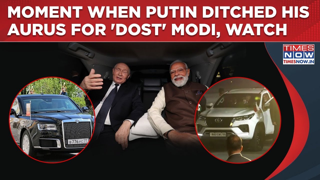 Watch Grand Modi-Putin Carpool Moment: When Russia President Ditched Aurus, His 'Fortress On Wheels'