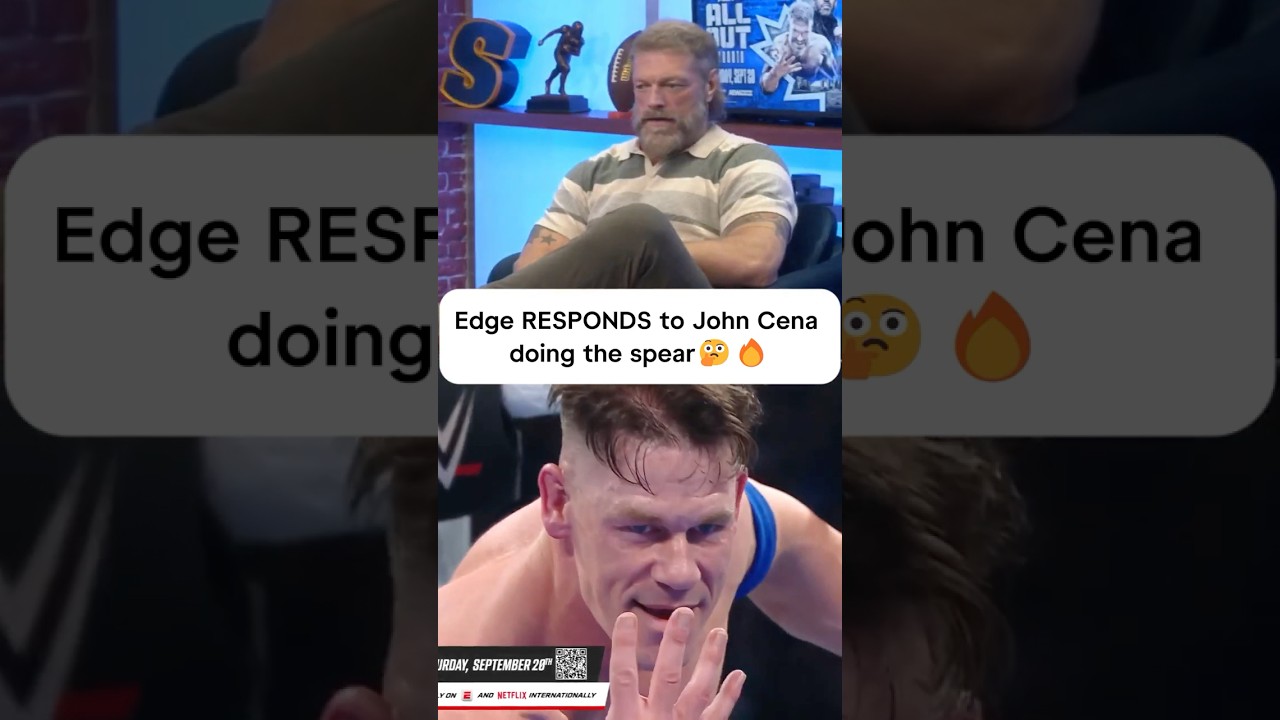 Edge RESPONDS to John Cena shoutout🤔🔥#wwe #wrestling