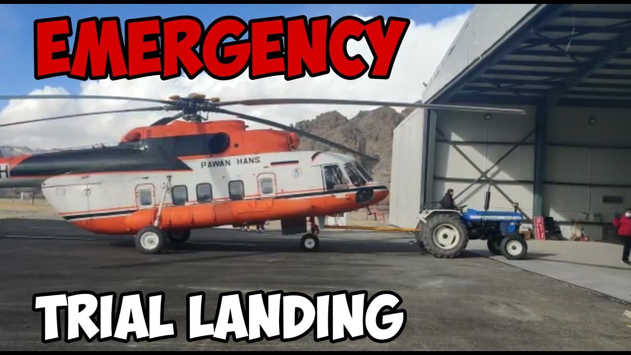 [KARGIL] WINTER HELICOPTER SERVICE TRAIL LANDING