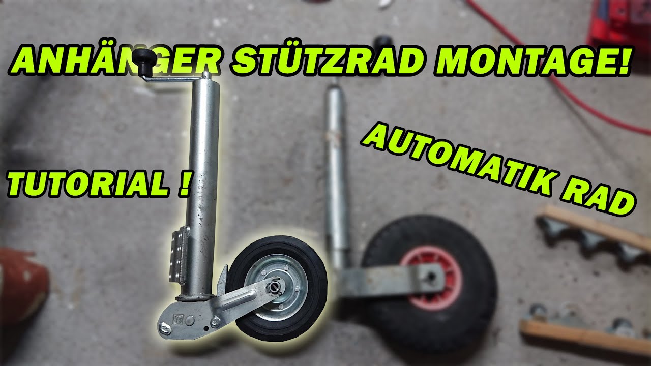 ANHÄNGER STÜTZRAD (AUTOMATIK RAD) MONTAGE | TUTORIAL | MONTIEREN | FACTOREM