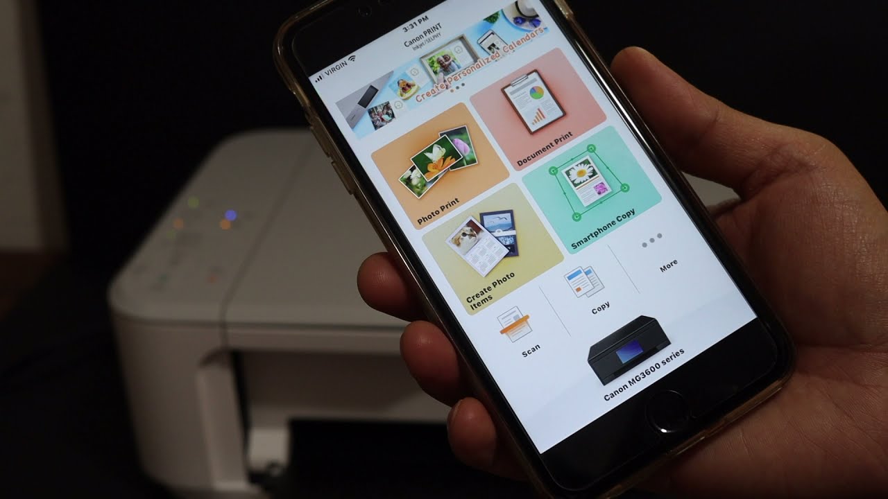 Canon Pixma MG3650 WiFi SetUp Using iPhone & Review.