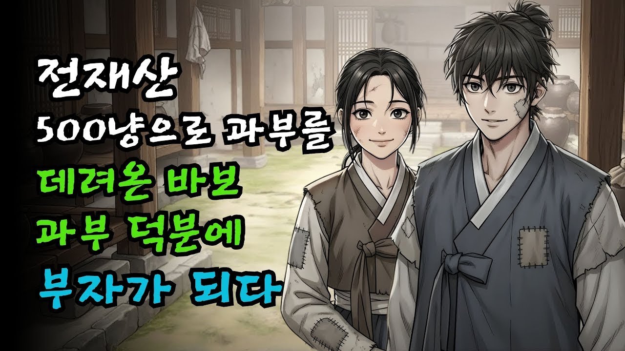 전재산 500냥으로 과부를 택한 바보, 그 선택이 부른 뜻밖의 인생 역전 | 옛날이야기·만담·야담