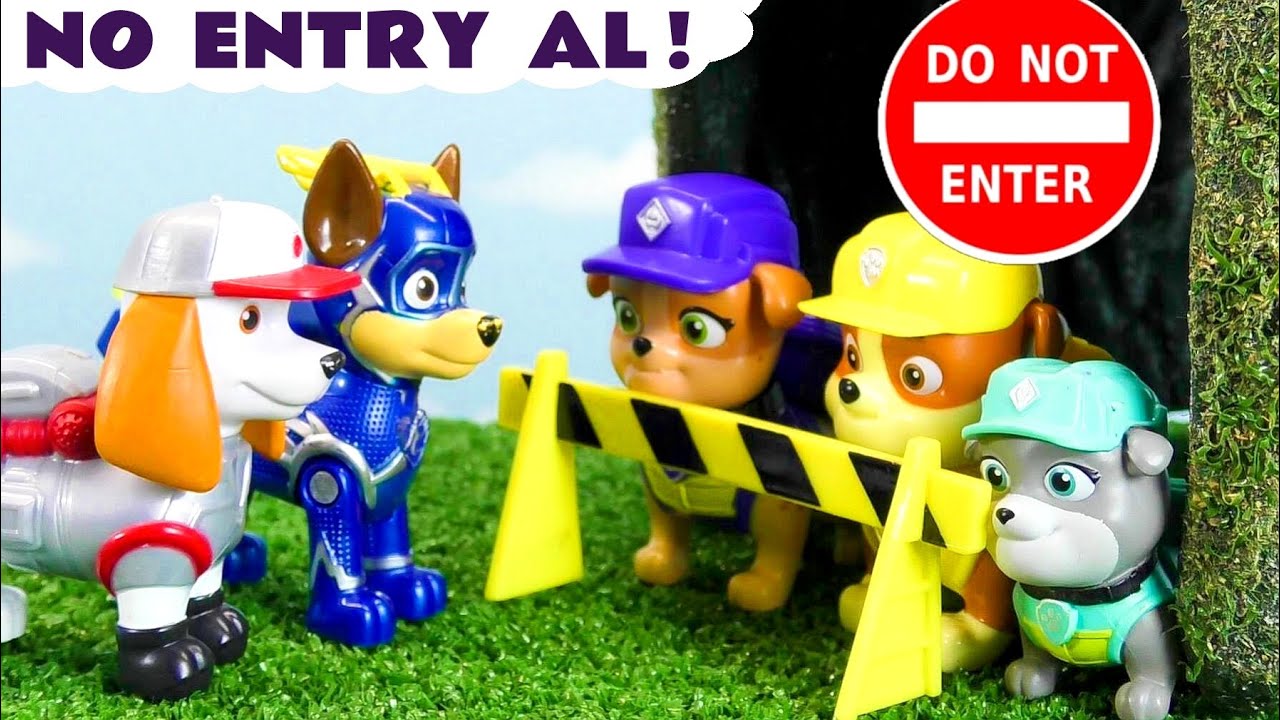 Why won't Rubble and Crew let Big Truck Pups Al in to the Tunnel?