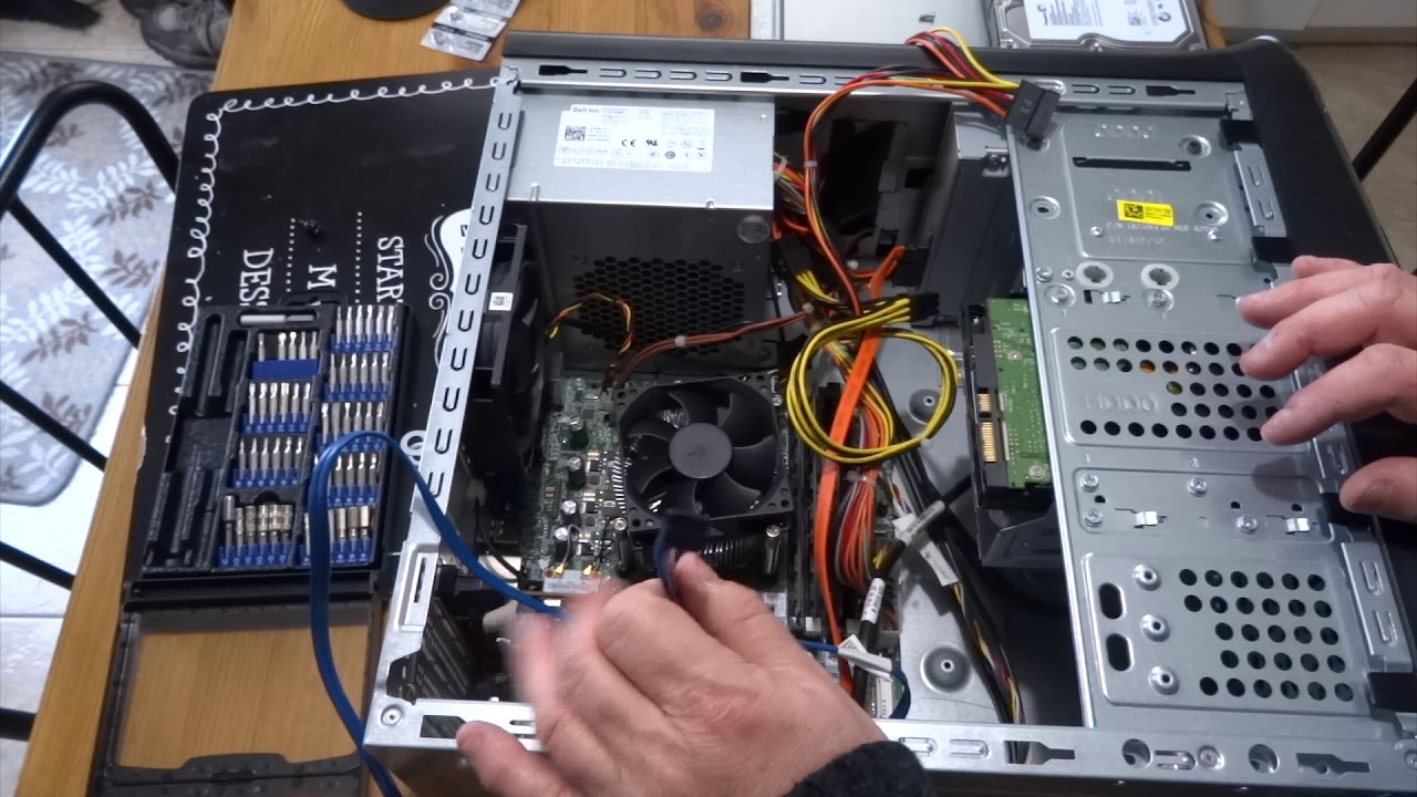 Замена 3,5-дюймового жесткого диска в настольном компьютере Dell XPS 8500