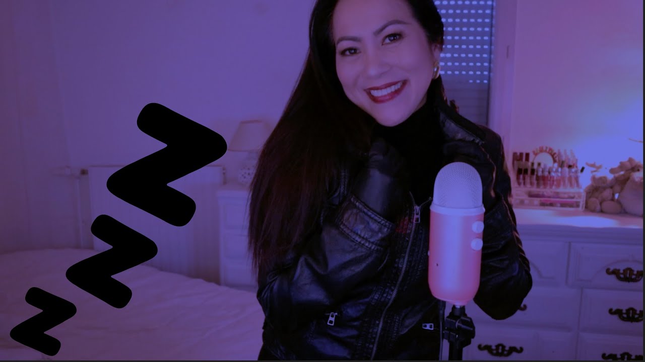💤ASMR: Leather Jacket And Leather Gloves Sensation Tingles