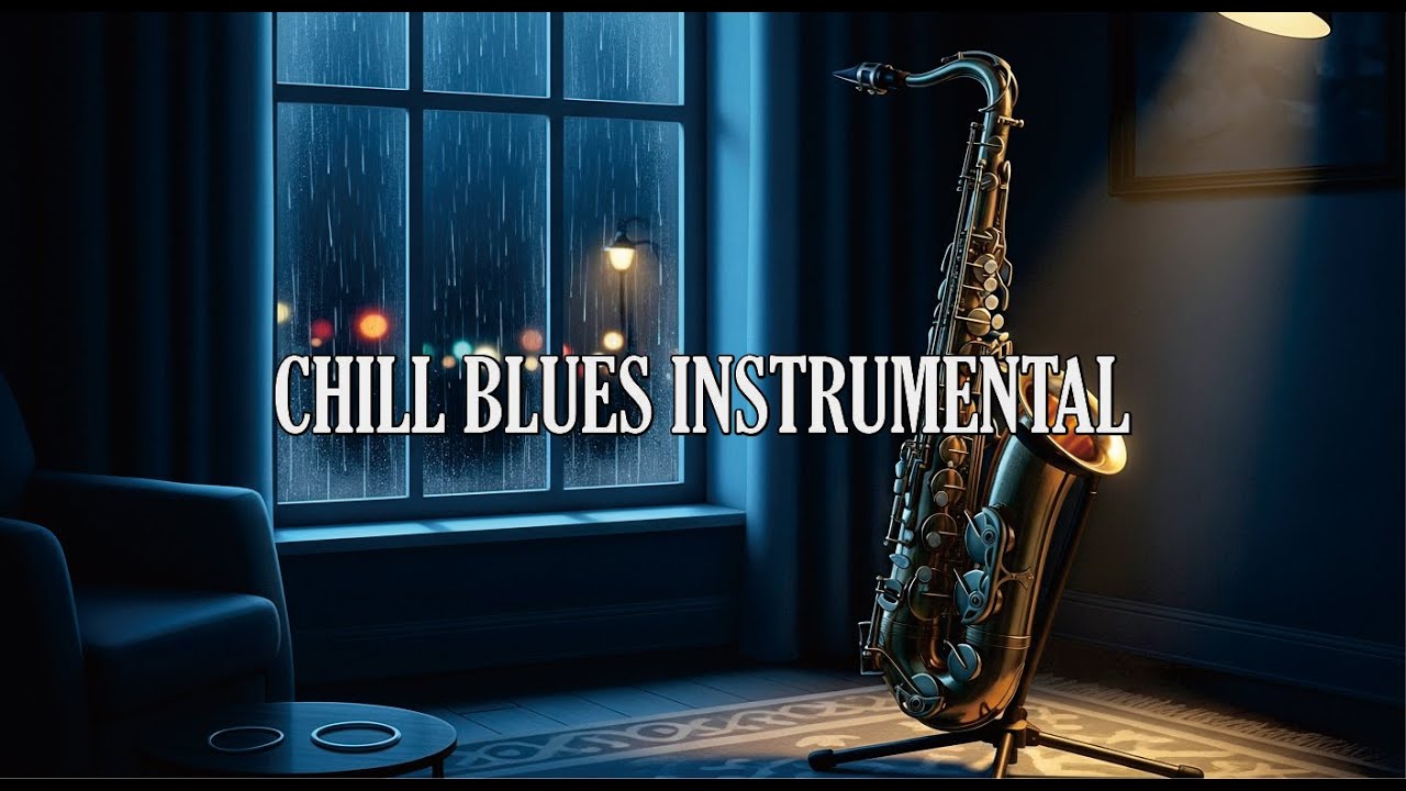 Chill Blues Instrumental with Smooth Saxophone for Relaxation