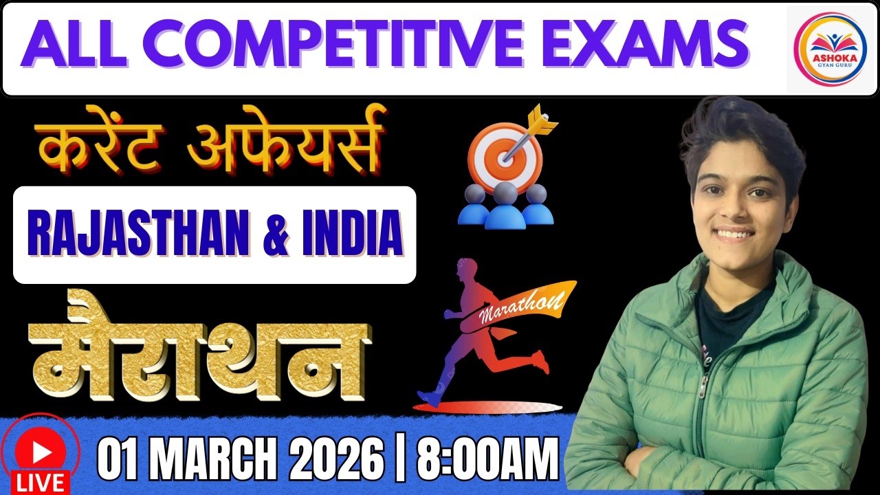 Current Affairs Rajasthan & India |  Mairathan Class  | Important Question | By Reena Yadav