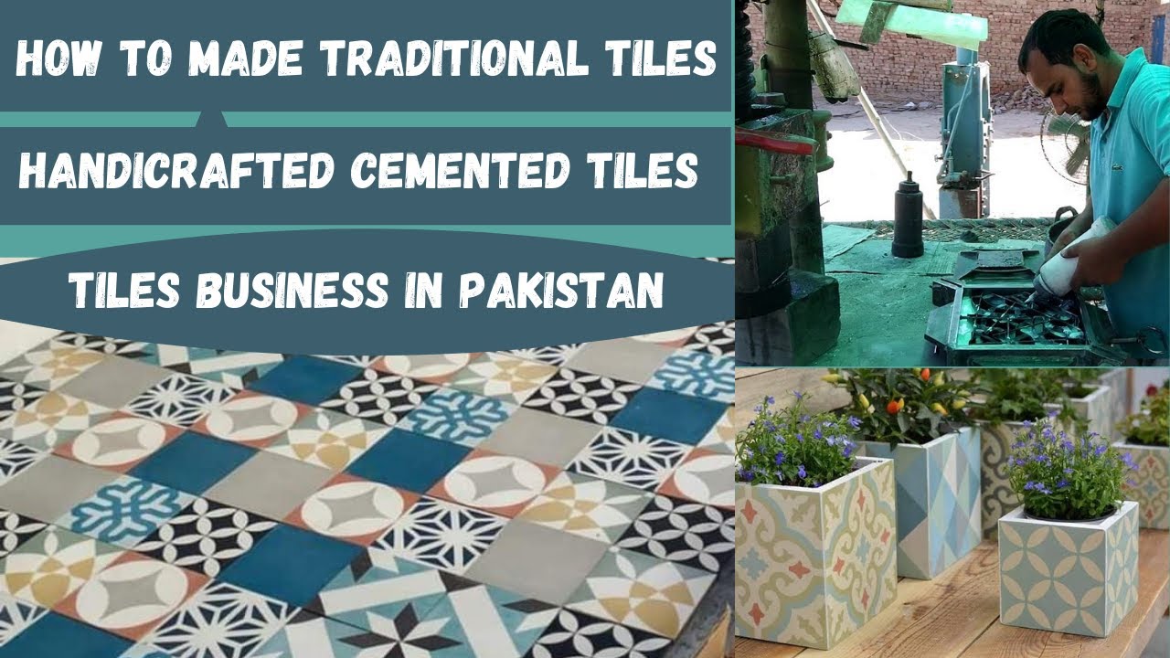 Handmade mosaic cemented tiles | how to made cement Tile | Handcrafted Cement Tile | DIY Tiles