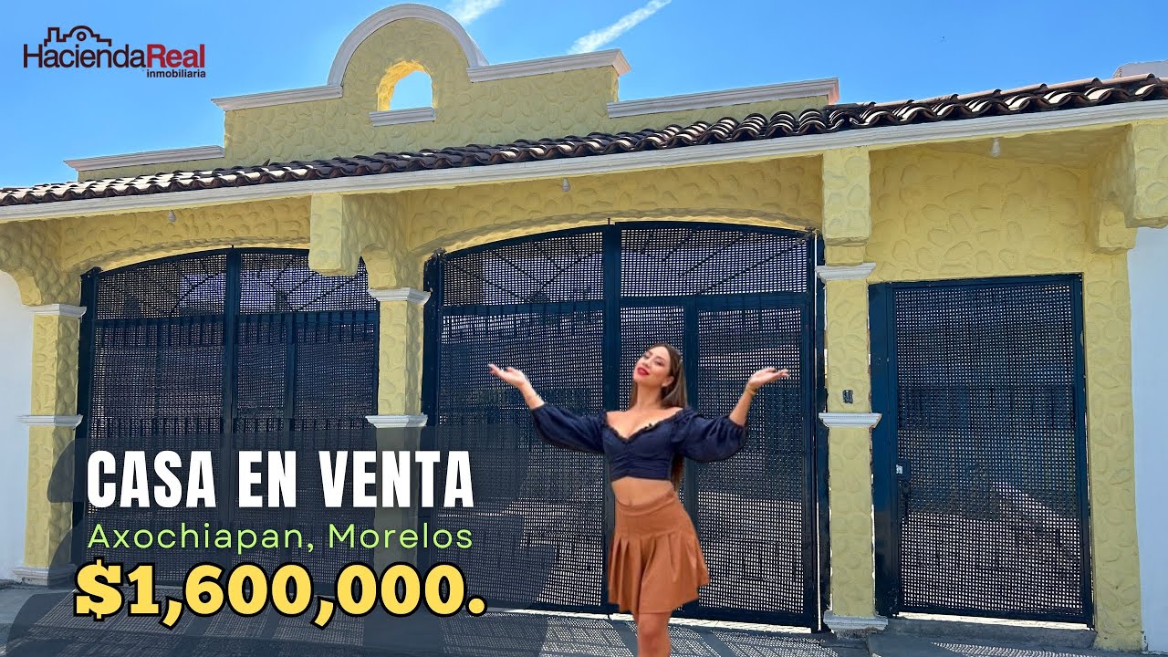 Se Vende Hermosa Casa 🏡 ubicada en Axochiapan Morelos / A un Super Precio $1,600,000.