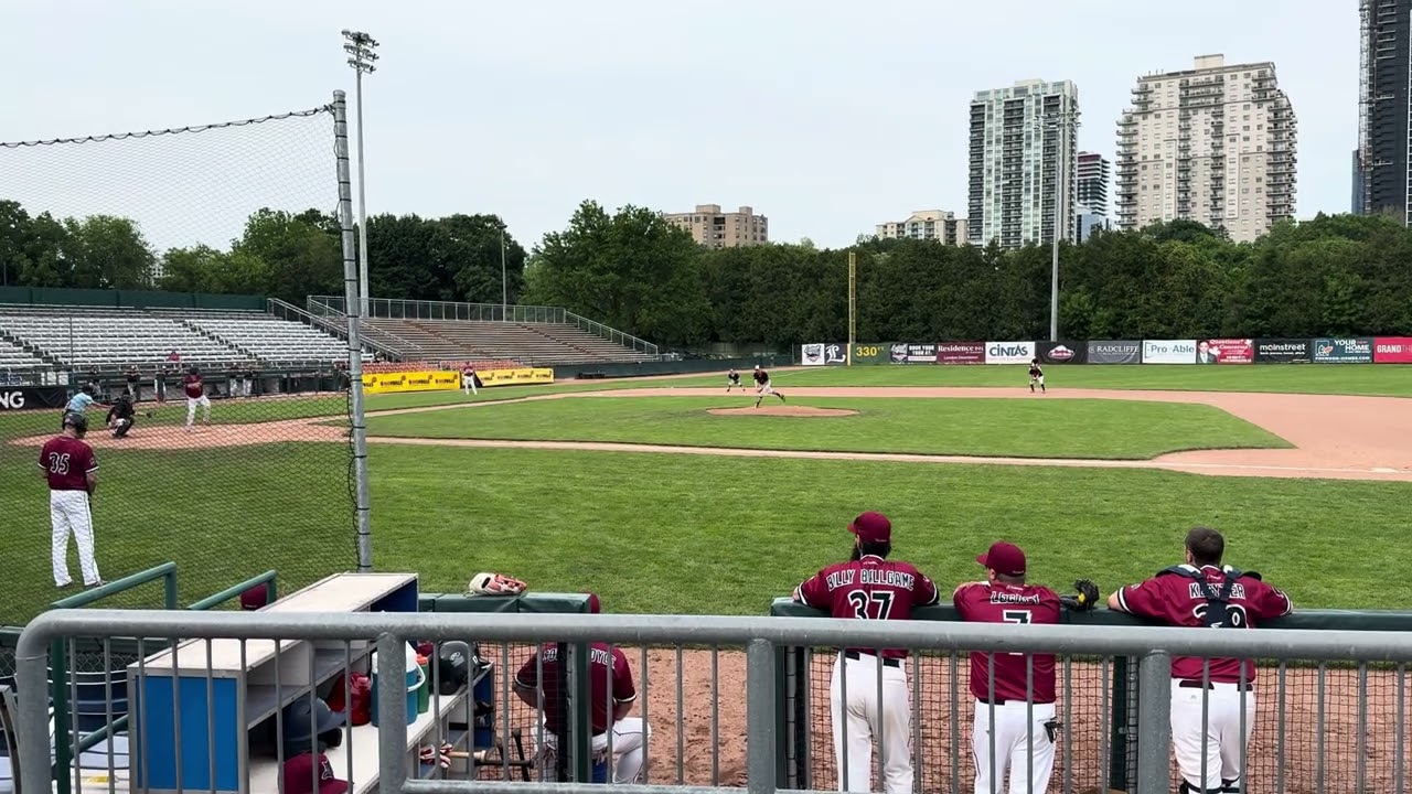 Watching some local hardball! At the worlds oldest ball park Labatt Park! London Ontario