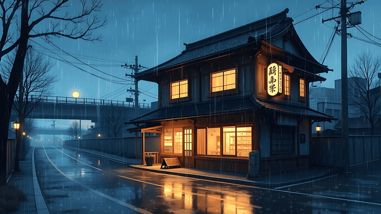 Rainy Japan Night 🌧️ Chill Lofi Mix for Focus & Calm