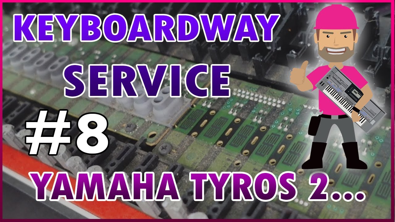 KeyboardWay Service #8 - Yamaha Tyros2 - Totalna Renowacja = naprawa, czyszczenie, folie ochronne