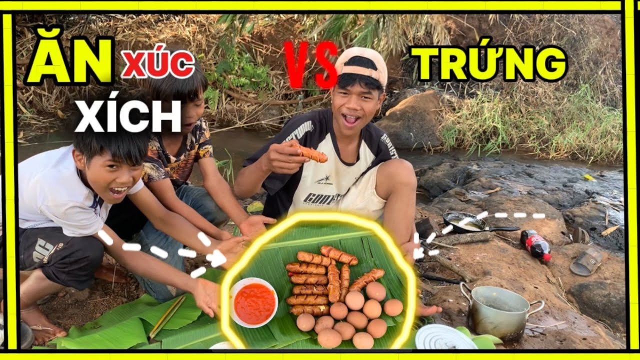 [ KHAP TV ] Ăn Xúc Xích Với Trứng Cùng Taem 