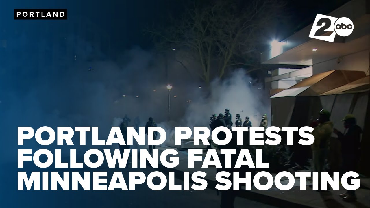 Portland police arrest four during ICE protest following deadly Minneapolis shooting