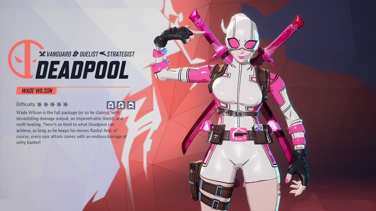 Deadpool as Gwenpool in Marvel Rivals