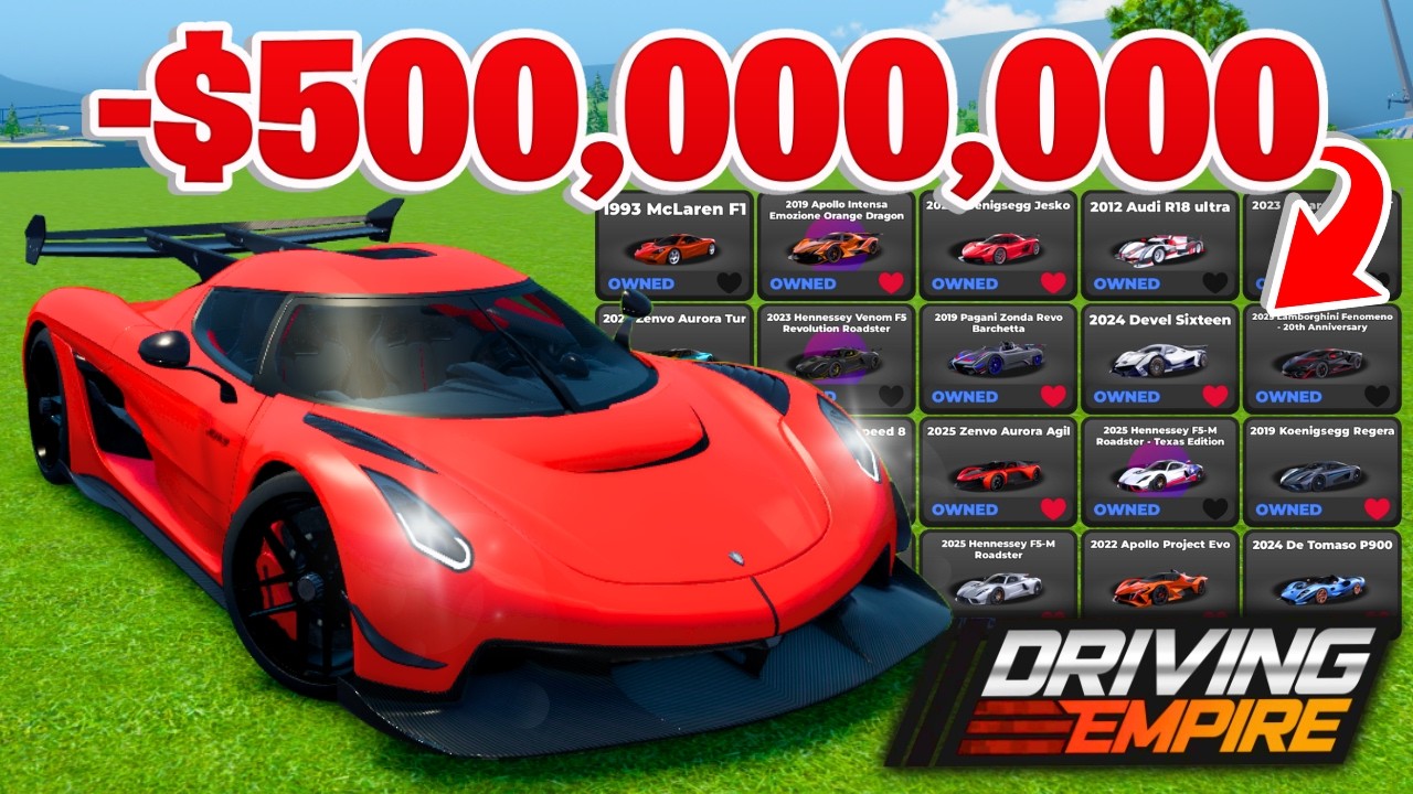 Buying EVERYTHING In ROBLOX Driving Empire!