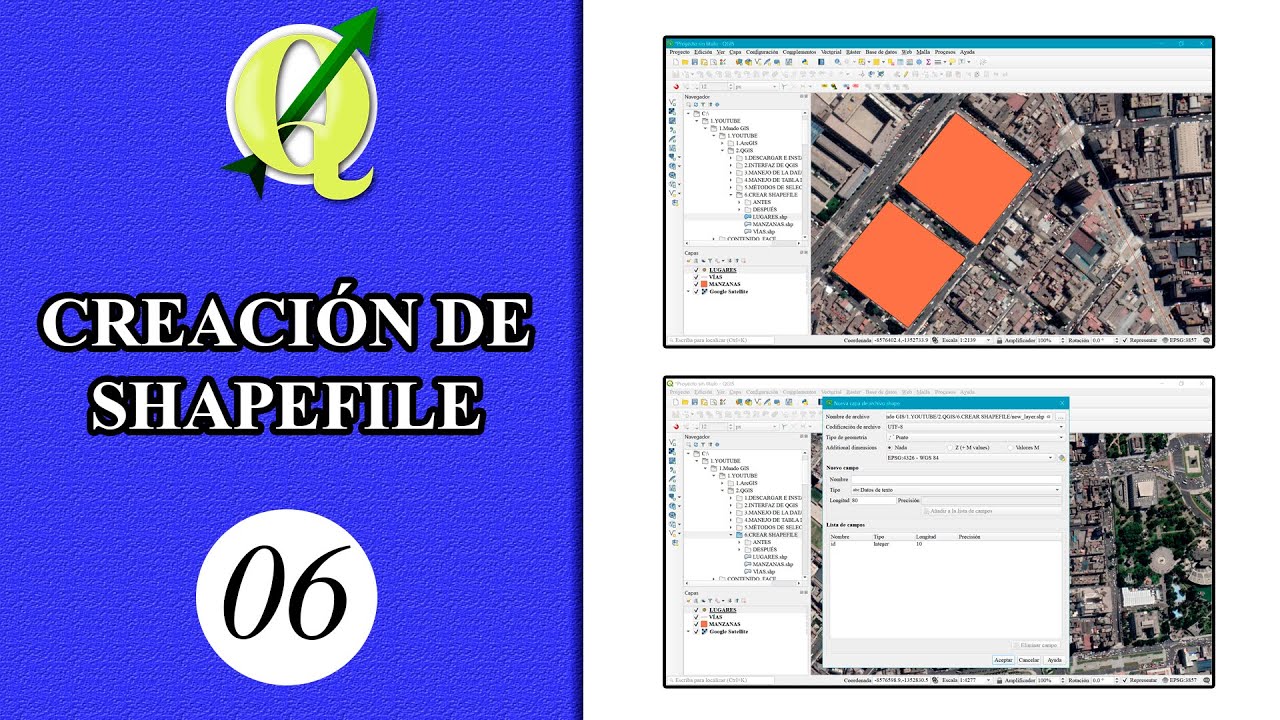 #6 QGIS - Crear Shapefile en QGIS