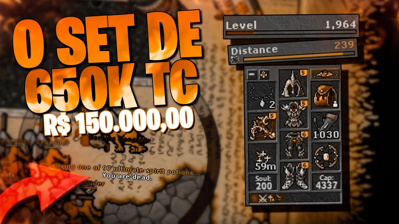 THE ABSURD VALUE OF A TIER 6 SET IN TIBIA | THE WARS OF THE EXITES | TIBIA FERUMBRINHA