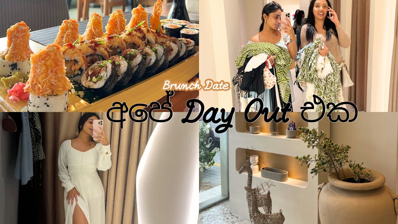 හොදම යාලුවා එක්ක ගිය Sushi Date එක❤️🙊 | Shopping | brunch date