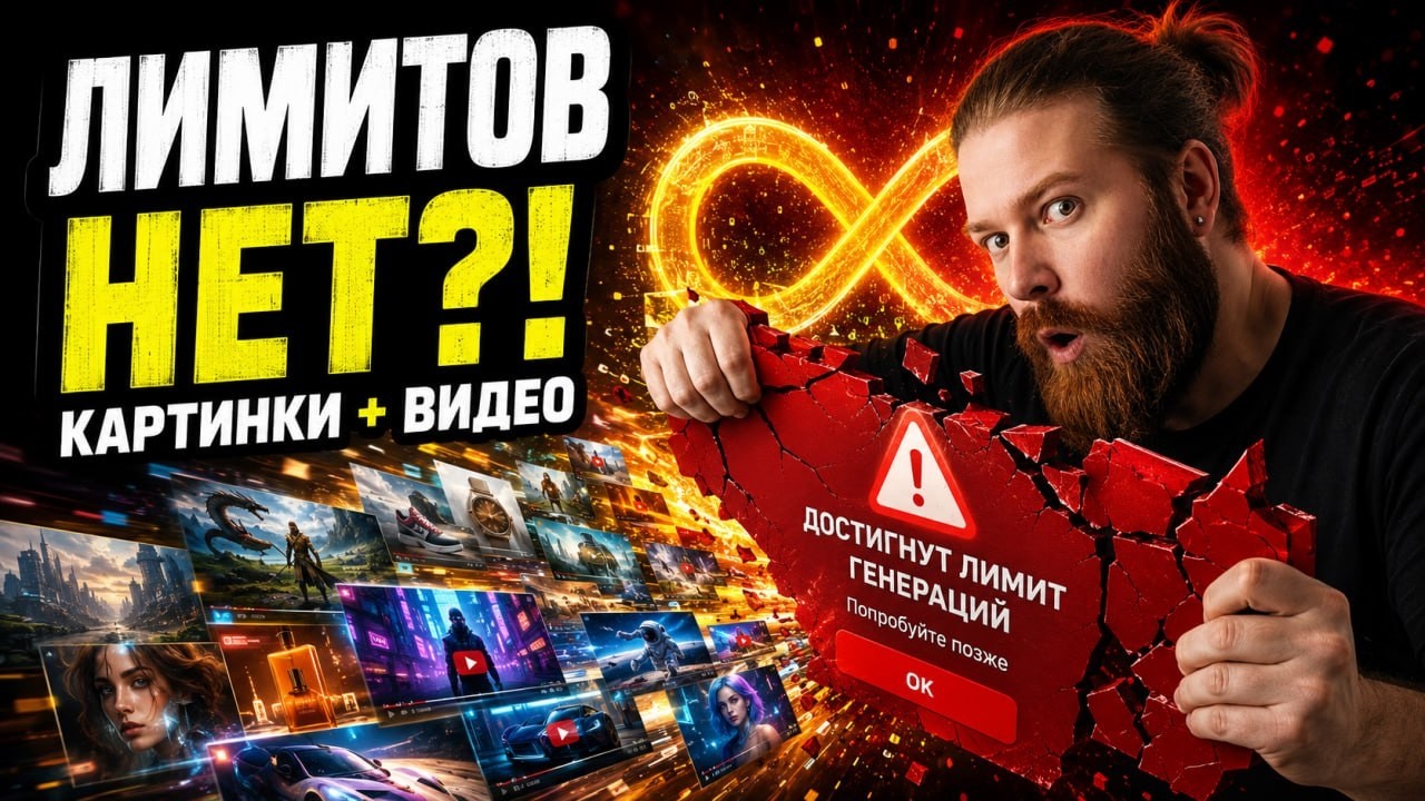 СЕКРЕТНЫЙ СПОСОБ ДЛЯ СОЗДАНИЯ ИЗОБРАЖЕНИЯ И ВИДЕО БЕСПЛАТНО и БЕЗЛИМИТОВ!