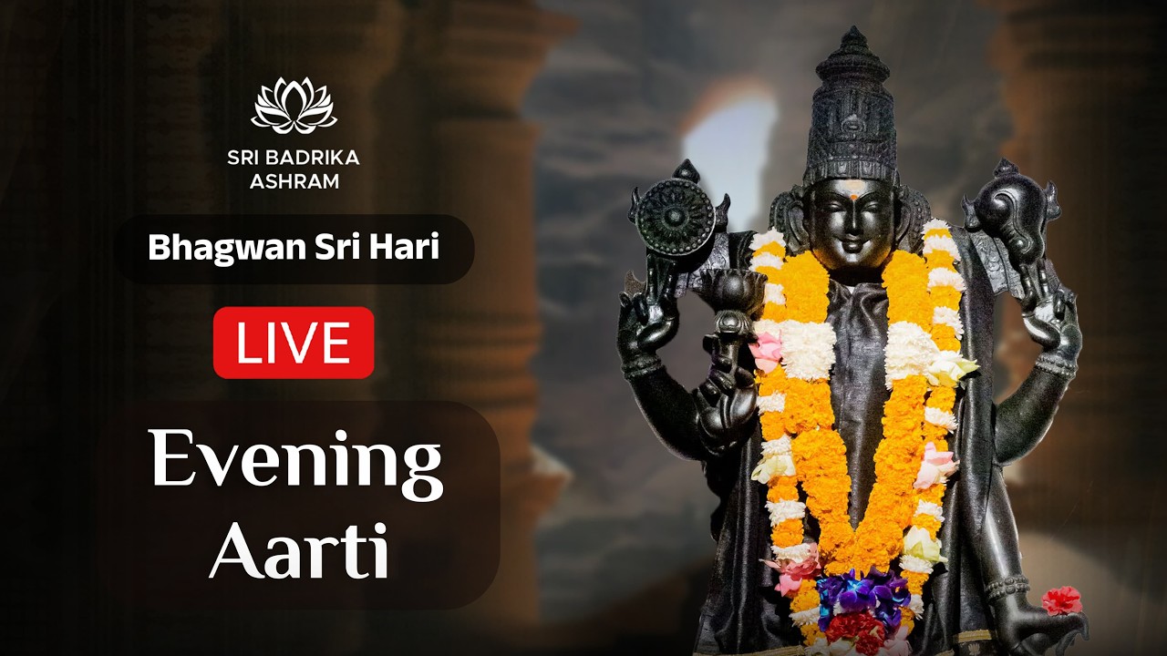 Sri Hari Aarti | Evening LIVE | 20 February 2026 | Sri Badrika Ashram
