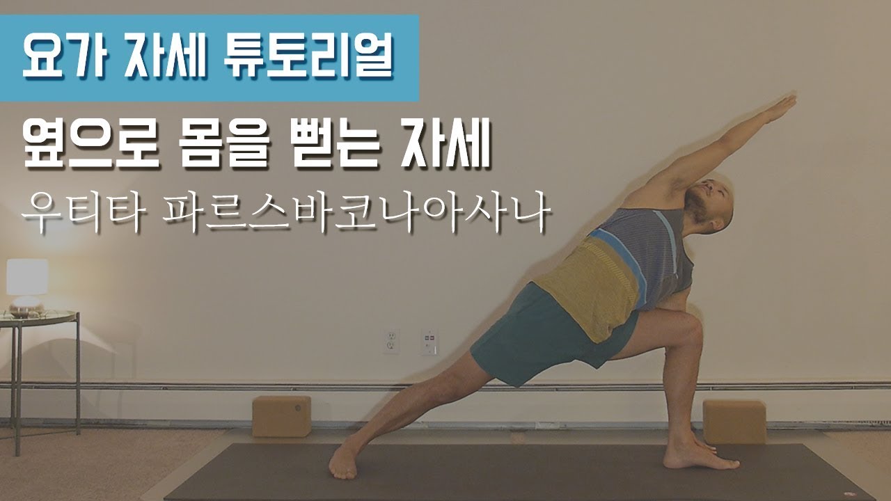 측면 스트레칭에 효과적인 옆으로 몸을 뻗는 자세(우티타 파르스바코나아사나) 살펴보기 | 요가 자세 튜토리얼 | 요가소년 139