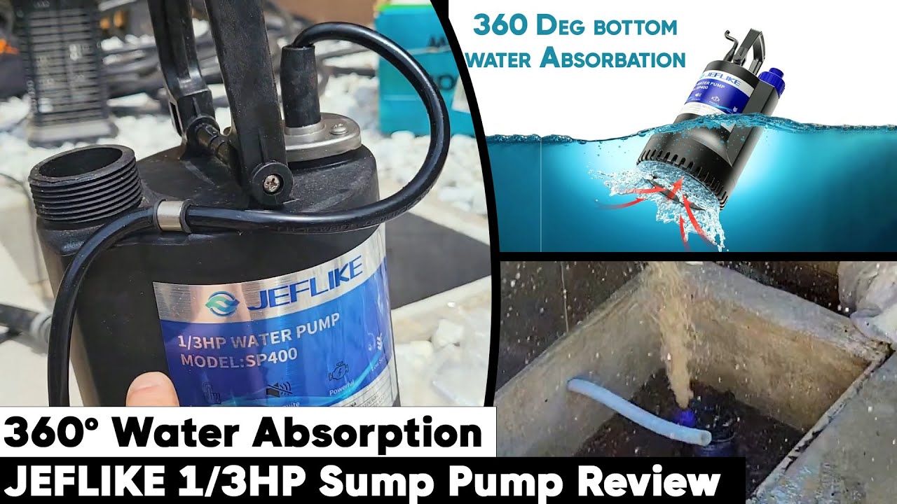 Best Sump Pump?? How to Drain Pool with Submersible Water Pump - Jeflike 1/3 HP Sump Pump Review