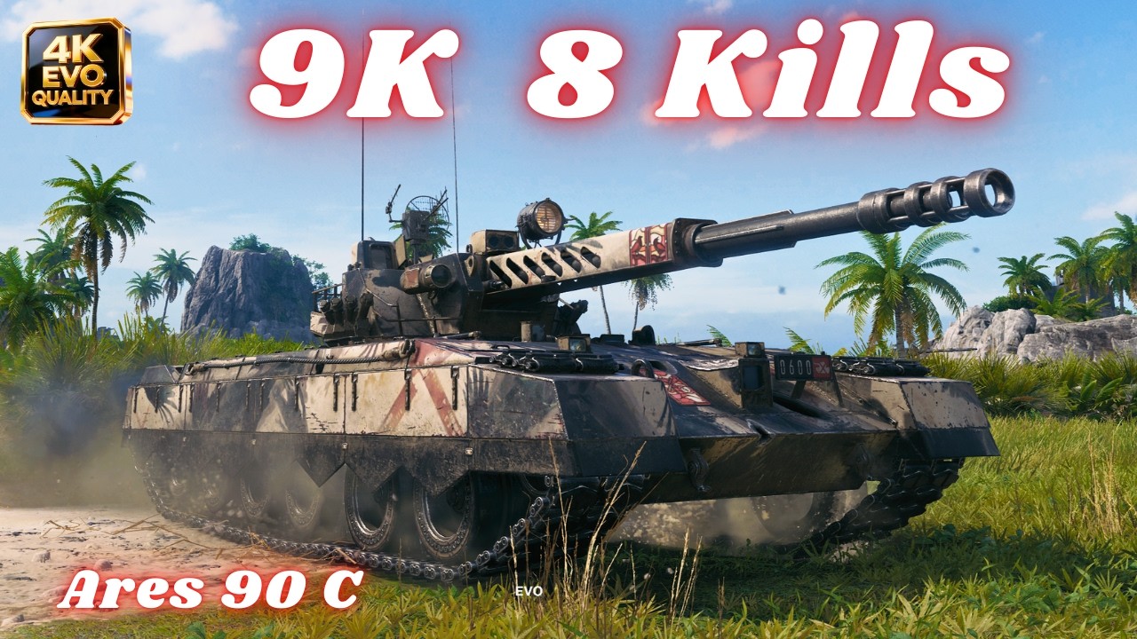 Ares 90 C  9K Damage 8 Kills  World of Tanks #wot