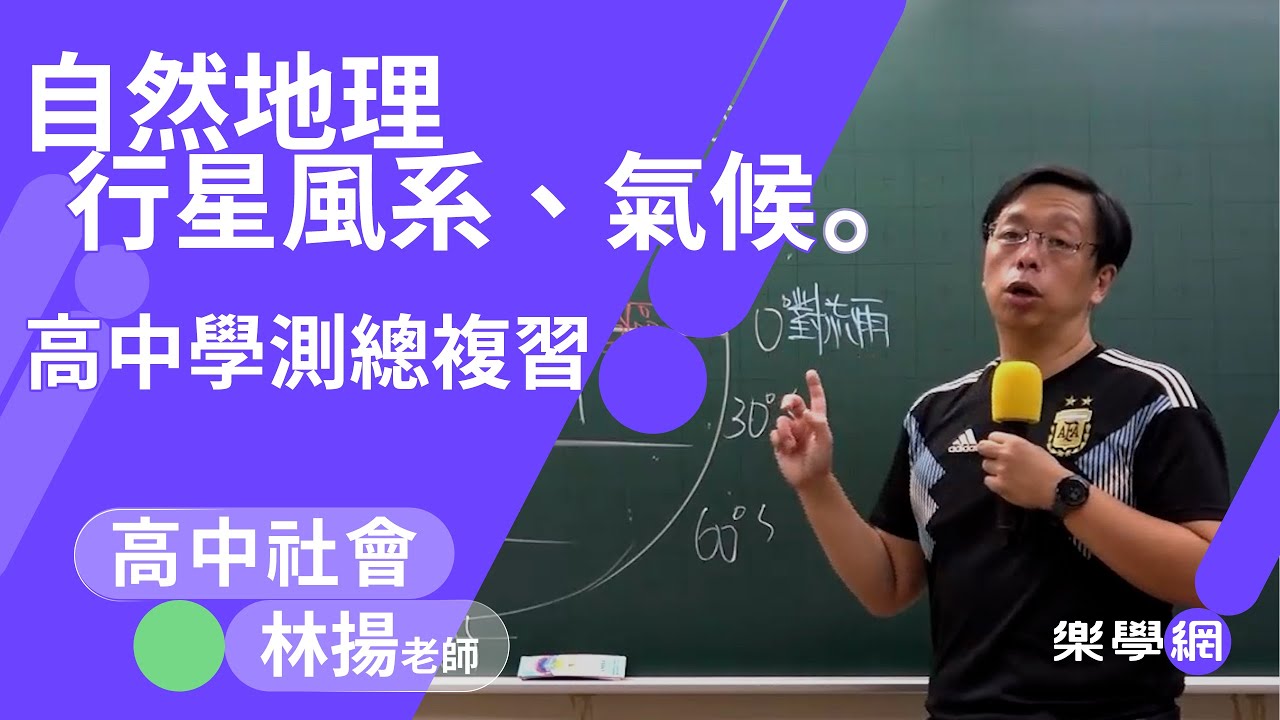 【樂學網｜高中地理】學測總複習_行星風系與氣候_林揚老師(108課綱)