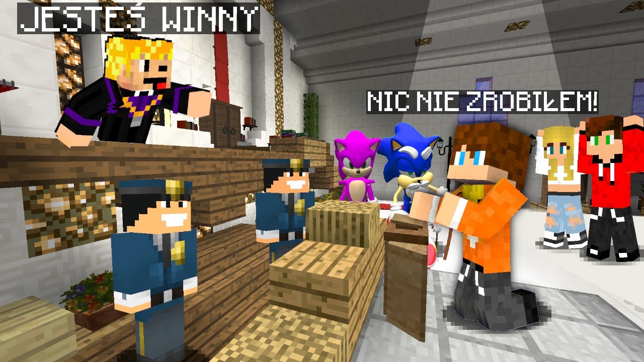 SMILESLOW, PATI, SEBEK I RODZICE BABY SONICA TRAFILI DO SĄDU w MINECRAFT I STAŁO SIĘ TO...