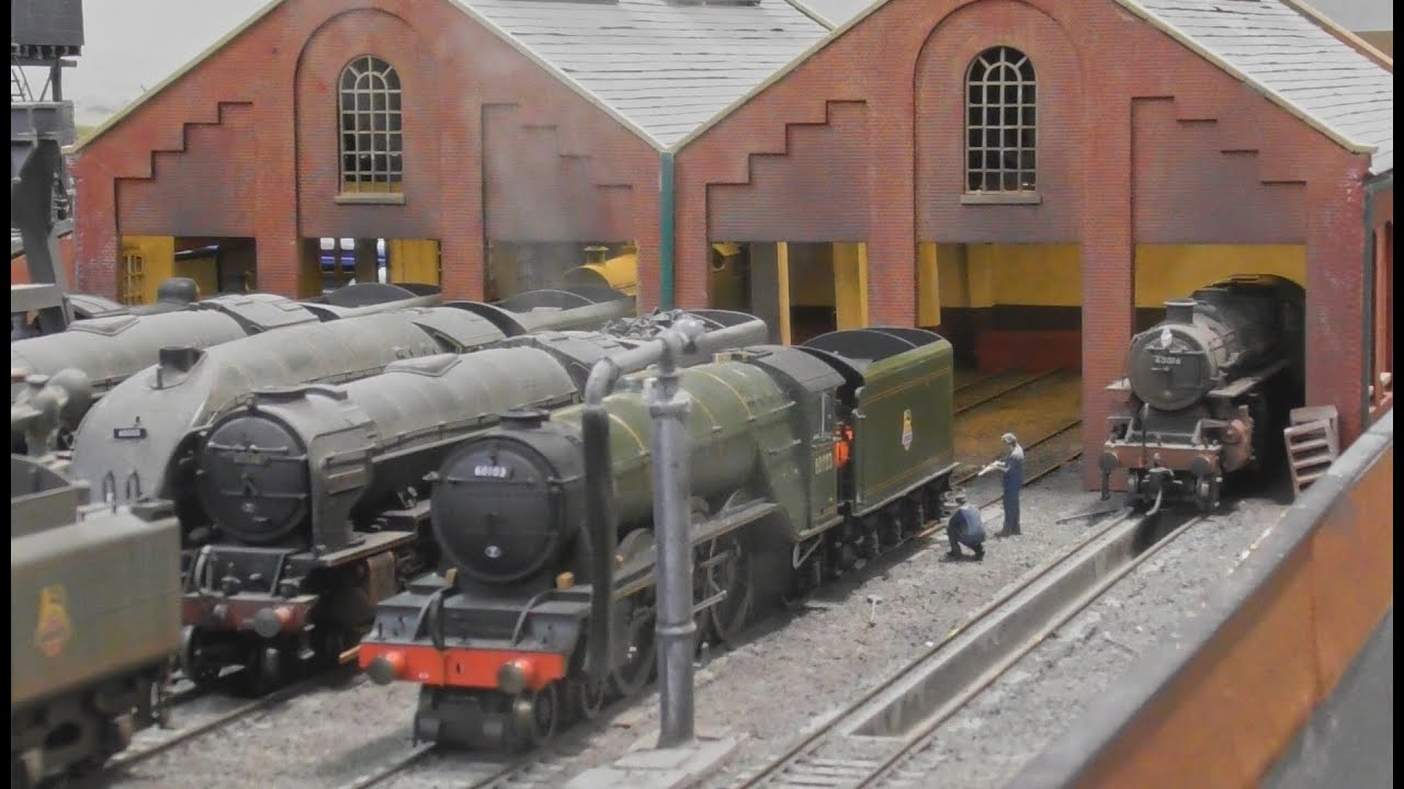 Hornby Steam Generator Scotsman- Departs Depot after Turning and Coaling.  Byford Model Railway