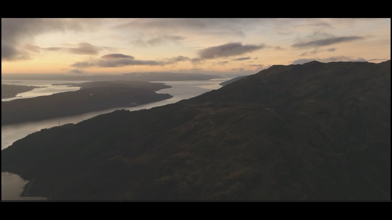 DRONE FLIGHT AT CARRICK CASTLE LOCH GOIL SCOTLAND