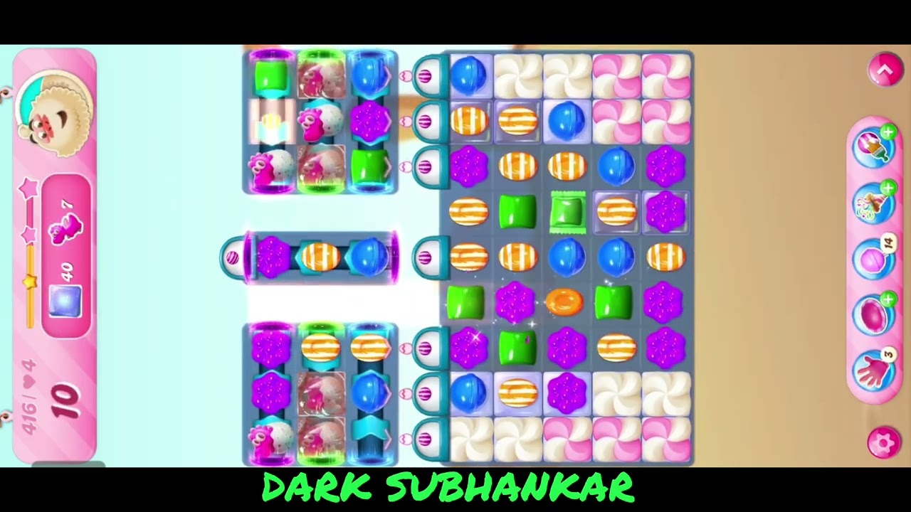 Candy Crush Saga. Level 416.⭐⭐⭐ Star.Level 416 Help.@Subhankar0002.