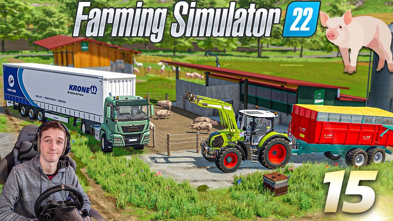 LES COCHONS SONT ARRIVÉS ! FARMING SIMULATOR 22 ! Carrière Suivie #15