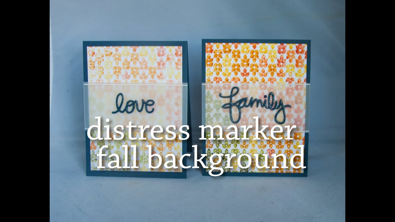 Distress Marker Fall Leaf Background - Simon Says Stamptember®