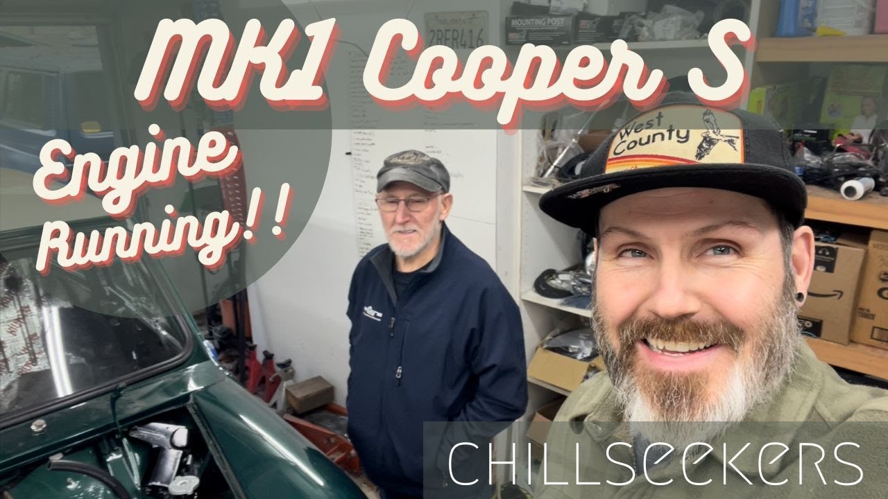 MK1 Cooper S Engine install part 2, FIRE IN THE HOLE!!!!